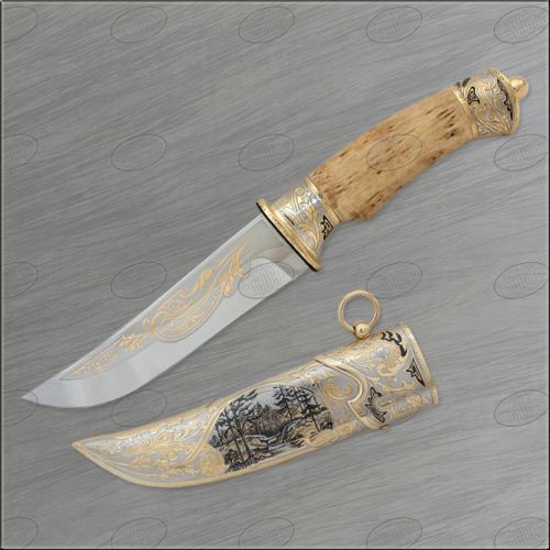 Нож украшенный «Амурские волны» Н5